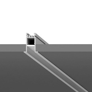 Recessed profiles with retracted optical frame